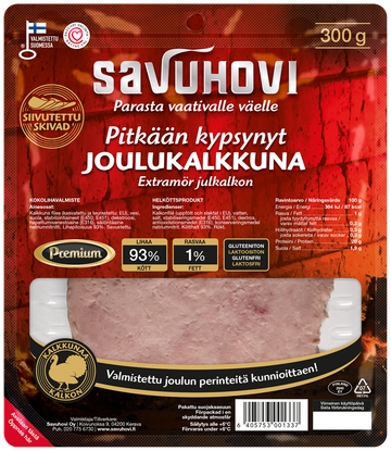 Siivutettu Pitkään kypsynyt Joulukalkkuna 300 g