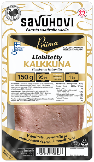 Priima Liekitetty kalkkuna