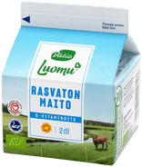 Valio Luomu™ D-vitaminoitu rasvaton maito 2 dl