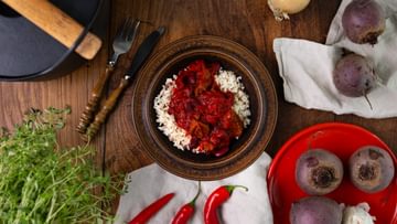 Chili con carne punajuurilla