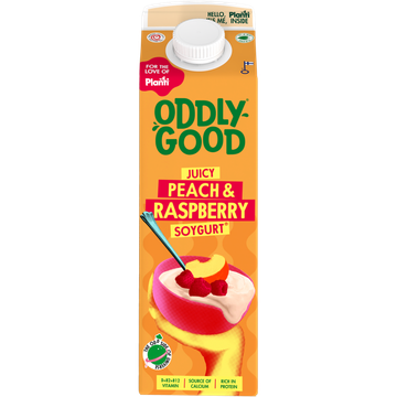 Oddlygood Soygurt persikka-vadelma