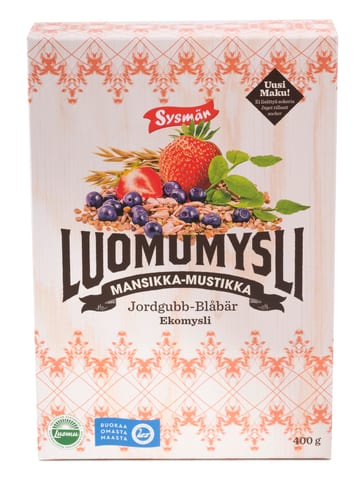 Sysmän Mansikka-Mustikka luomumysli 400 g