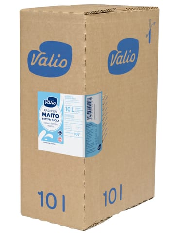 Valio vapaan lehmän rasvaton maito 10 l novobox