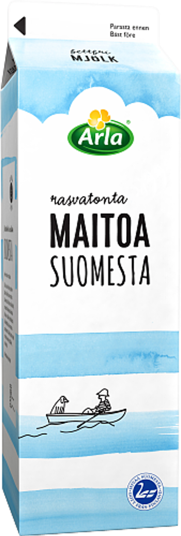 Arla Maitoa Suomesta Rasvaton maito Suomi (ESL) 1 l