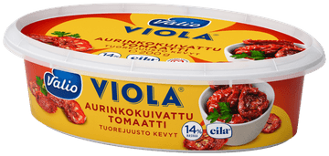 Valio Viola® kevyt 200 g aurinkokuivattu tomaatti tuorejuusto laktoositon