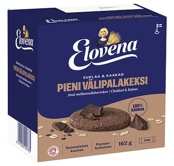 Elovena Pieni välipalakeksi Suklaa & kaakao