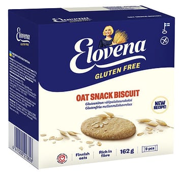Elovena Gluteeniton välipalakaurakeksi