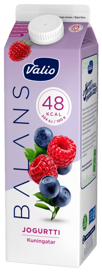 Valio Balans jogurtti 1 kg kuningatar rasvaton laktoositon