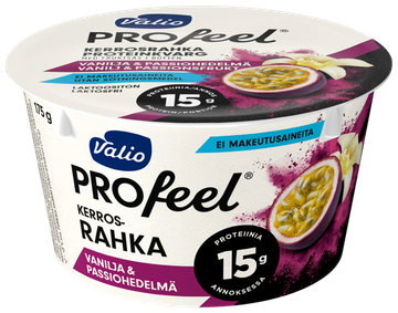 Valio PROfeel® kerrosrahka vanilja & passiohedelmä