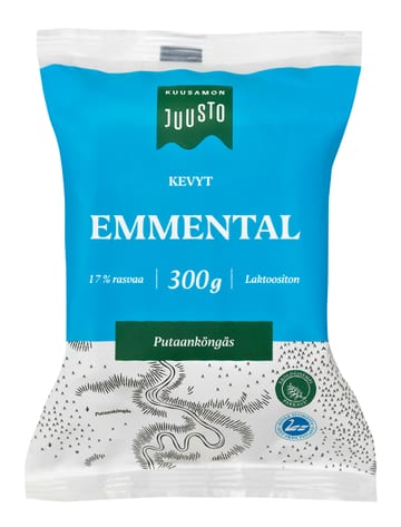 Kuusamon Juusto kevyt Emmental 300 g