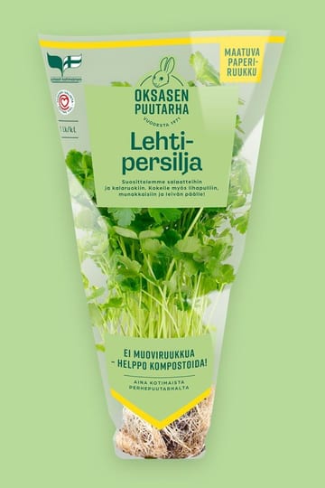 Oksasen puutarha Lehtipersilja