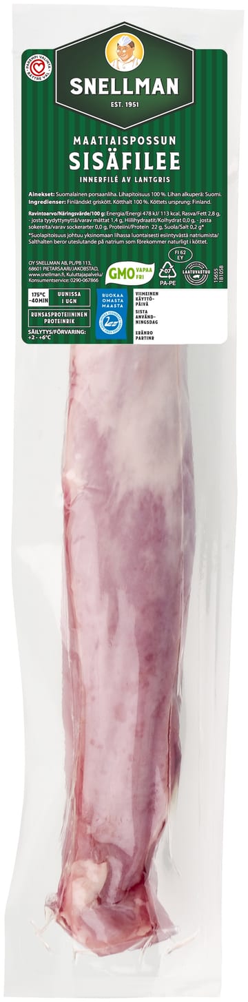 Snellman Maatiaspossun sisäfilee n. 690 g