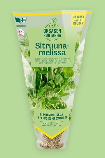 Oksasen puutarha Sitruunamelissa