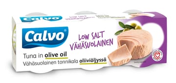 Calvon vähäsuolainen tonnikala oliiviöljyssä